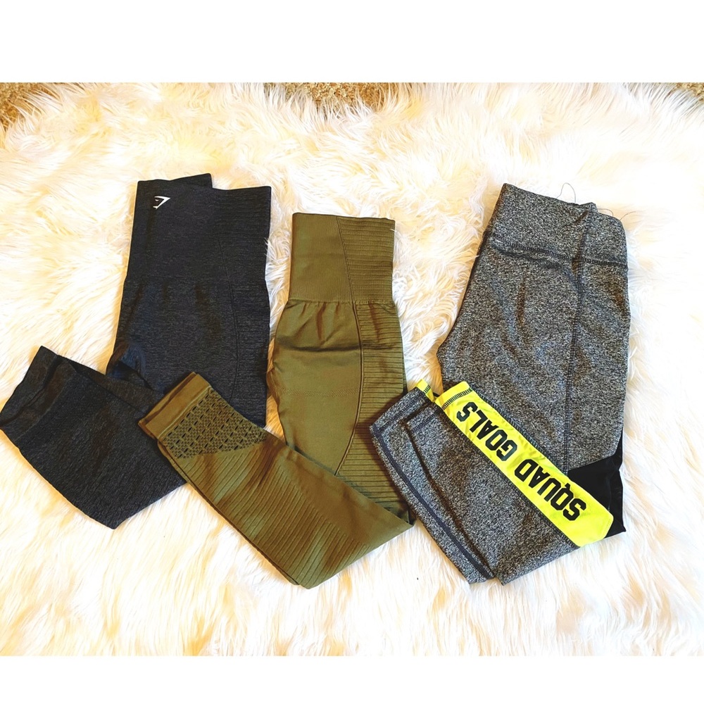 3/$58 Gymshark &Lady city streets crops